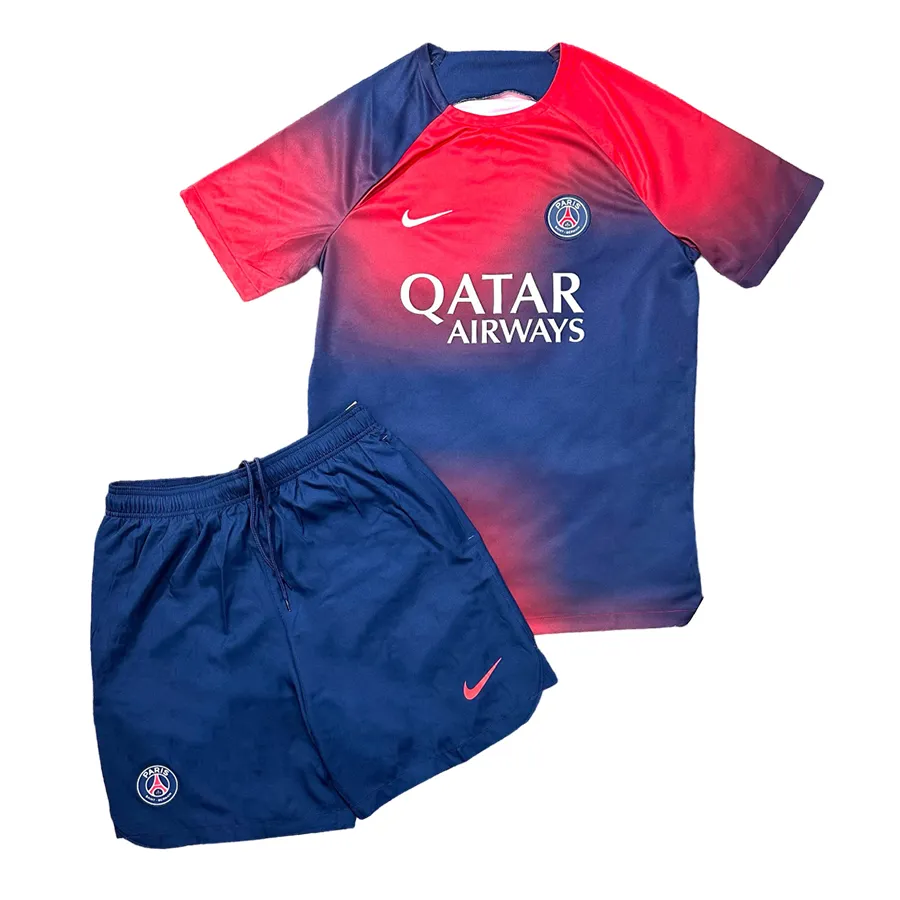Thời trang Bộ thể thao - Bộ Thể Thao Nam Nike Paris Saint-Germain Màu Xanh Phối Đỏ Size S - Vua Hàng Hiệu