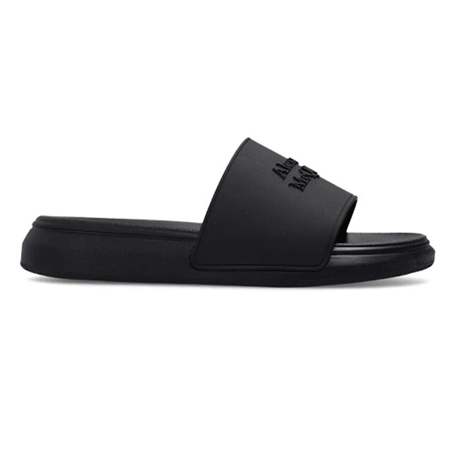 Alexander Mcqueen - Dép Nam Alexander Mcqueen Slippers Black 66983 Màu Đen Size 38 - Vua Hàng Hiệu