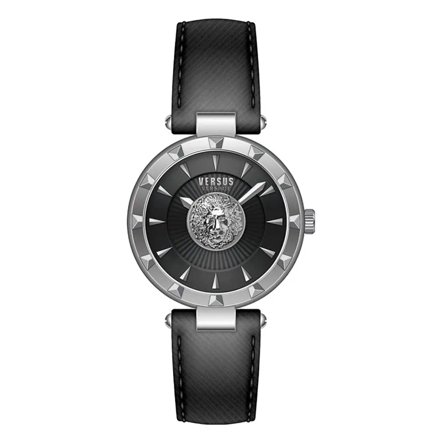 Versace Dây da - Đồng Hồ Nữ Versace Versus Watch VSPQ12121 Màu Đen - Vua Hàng Hiệu
