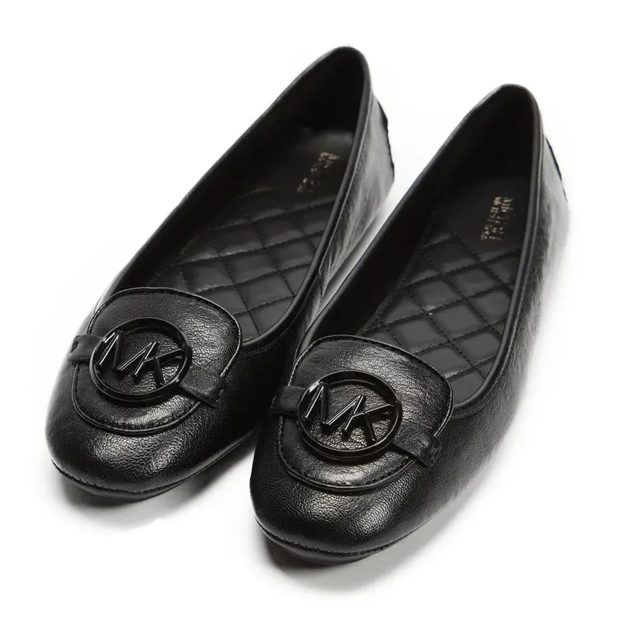 Giày Michael Kors - Giày Bệt Nữ Michael Kors MK Lillie Moccasins Màu Đen Size 5 - Vua Hàng Hiệu