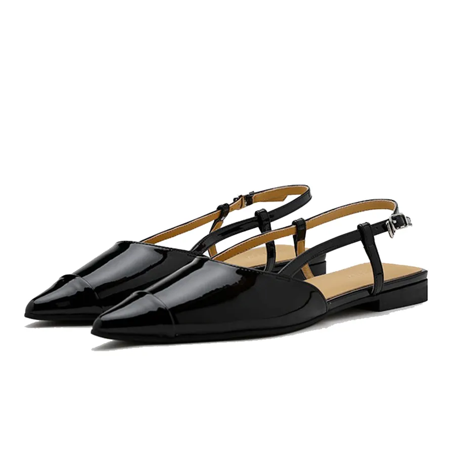 Pazzion - Giày Bệt Nữ Pazzion Verity Slingback Flats 1926-1BLK035 Màu Đen - Vua Hàng Hiệu