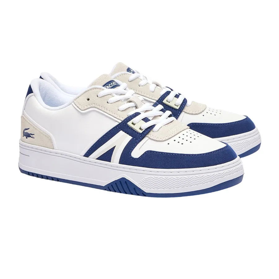 Giày - Giày Sneaker Nam Lacoste L001 Contrasted Leather 47SMA0057 042 Màu Trắng Phối Xanh Navy Size 39.5 - Vua Hàng Hiệu