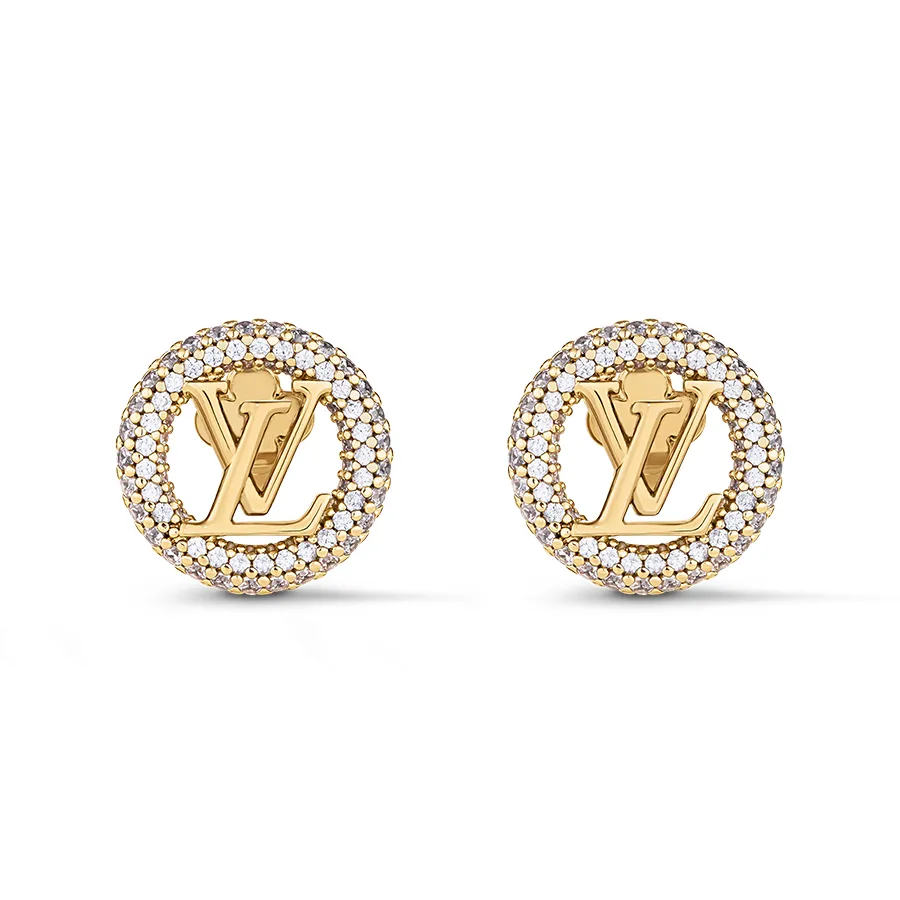 Trang sức Louis Vuitton - Khuyên Tai Nữ Louis Vuitton LV Louise By Night Earrings M00757 Màu Vàng Gold - Vua Hàng Hiệu