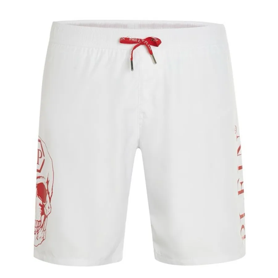 Thời trang Philipp Plein Đức - Quần Short Nam Philipp Plein Swimming Trunk White CUPP19L01 Màu Trắng Size S - Vua Hàng Hiệu