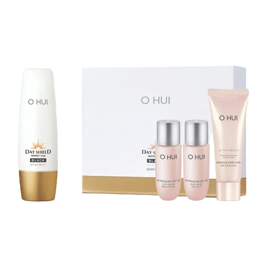 Mỹ phẩm Ohui - Set Kem Chống Nắng Ohui Perfect Sun Pro Black SPF50+/PA+++ Special Set 4 Món - Vua Hàng Hiệu