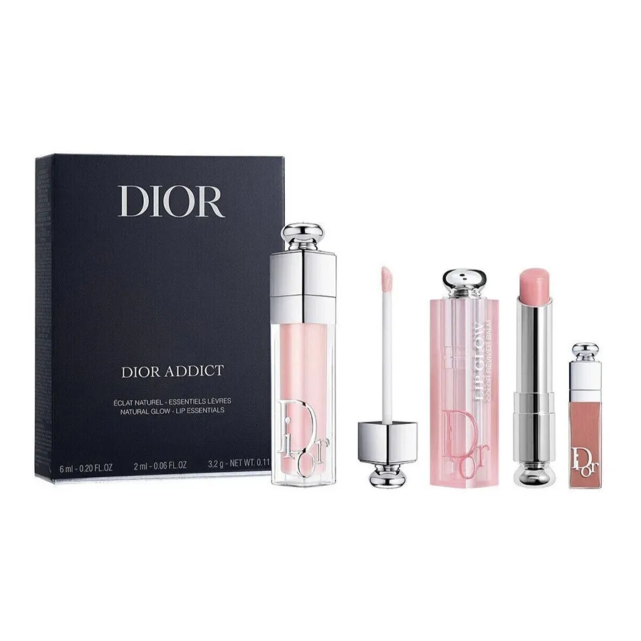 Son Môi Son dưỡng - Set Son Dưỡng Dior Addict Natural Glow Set 3 Món - Vua Hàng Hiệu