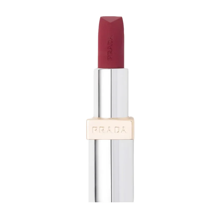 Prada - Son Prada Monochrome Hyper Matte Lipstick Mini P56 Màu Đỏ Mận - Vua Hàng Hiệu