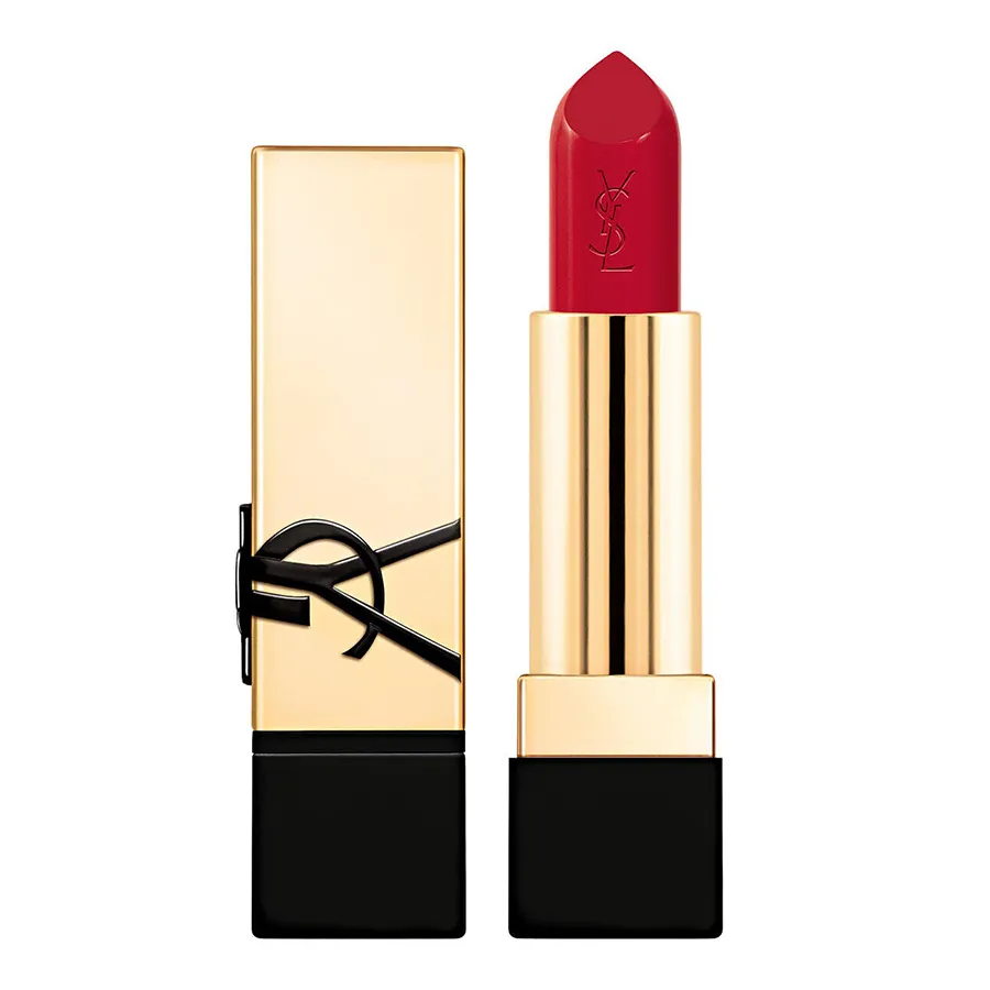 Son Môi Son lì - Son Yves Saint Laurent YSL Rouge Pur Couture Caring Satin Lipstick RM Rouge Muse Màu Đỏ Ruby - Vua Hàng Hiệu