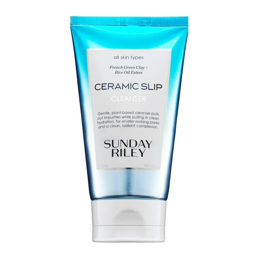 Shiseido - Sữa Rửa Mặt Sunday Riley Ceramic Slip Cleanser French Green Clay 150ml - Vua Hàng Hiệu