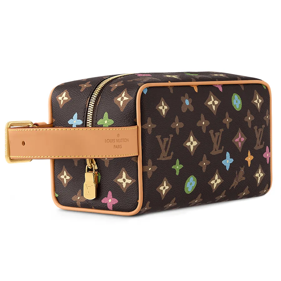 Louis Vuitton Unisex - Túi Cầm Tay Louis Vuitton LV Locker Dopp Kit Chocolate Brown Màu Nâu Chocolate - Vua Hàng Hiệu