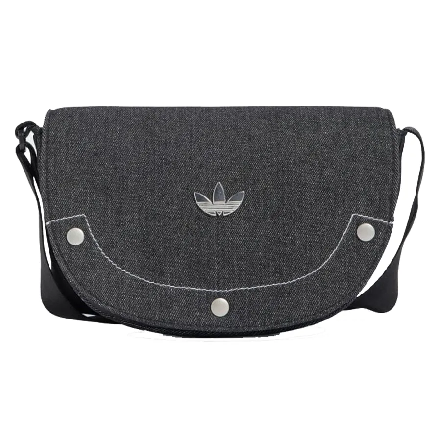 Túi xách Adidas Nữ - Túi Đeo Chéo Nữ Adidas Female Originals Mini Denim Shoulder Bag IT7366 Màu Đen Xám - Vua Hàng Hiệu