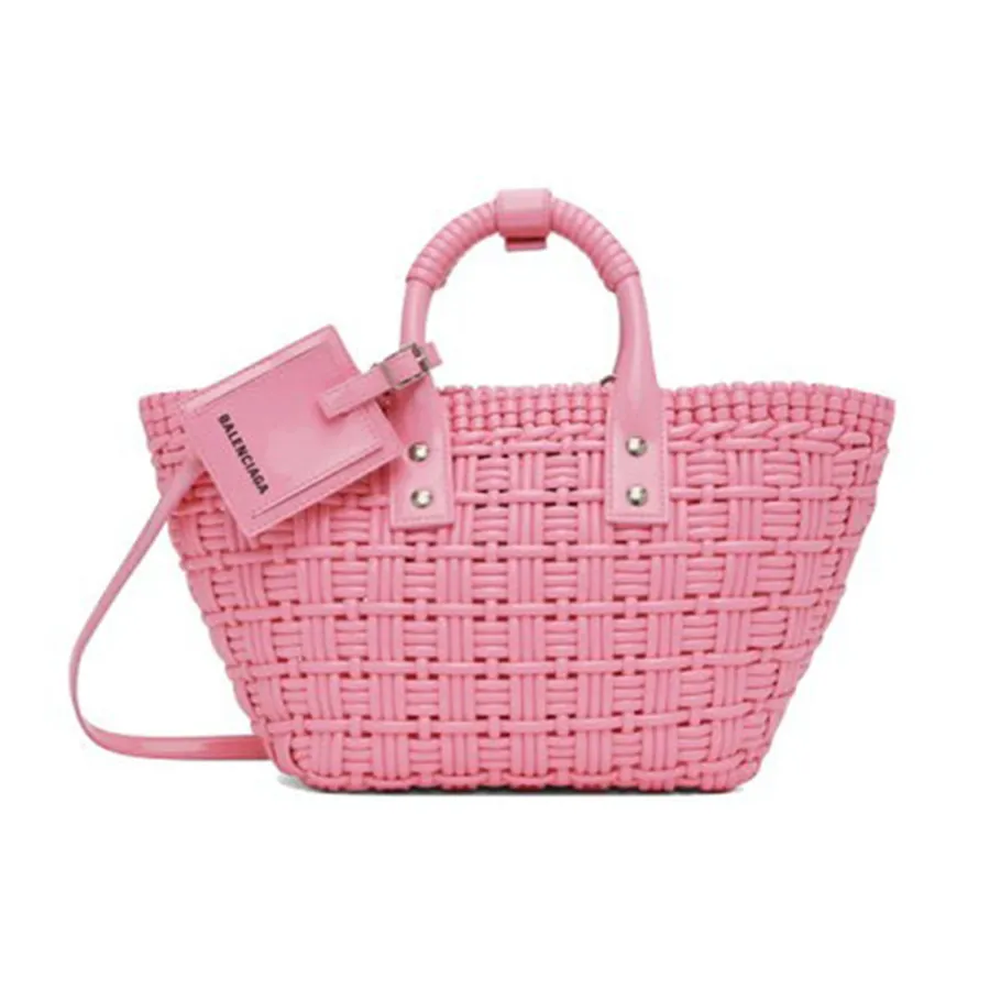 Balenciaga - Túi Tote Nữ Balenciaga XS Bistro Basket Sweet Pink Bag Spring Summer Màu Hồng - Vua Hàng Hiệu