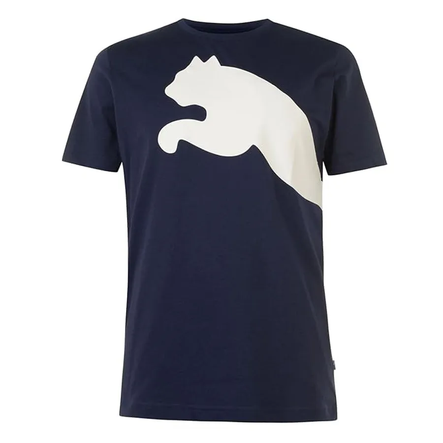 Thời trang Puma Cotton - Áo Phông Nam Puma Big Cat Tshirt Màu Xanh Navy Size S - Vua Hàng Hiệu
