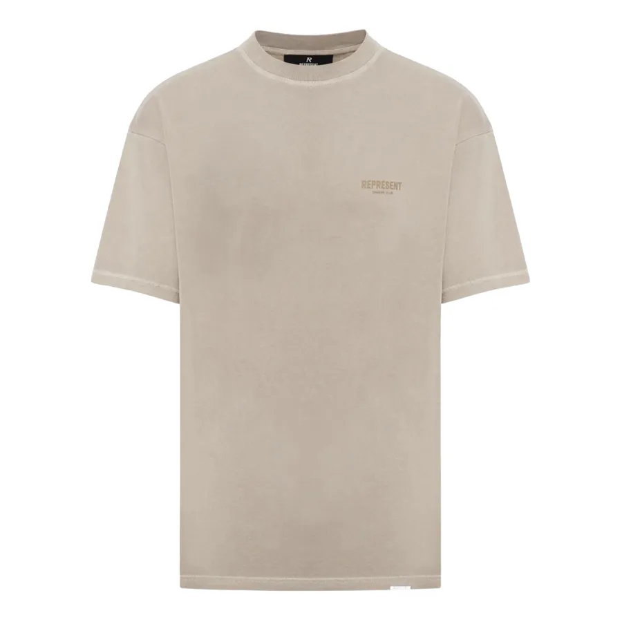 Áo Phông Nam Represent Brown With Logo Printed OCM409-243 Tshirt Màu Nâu