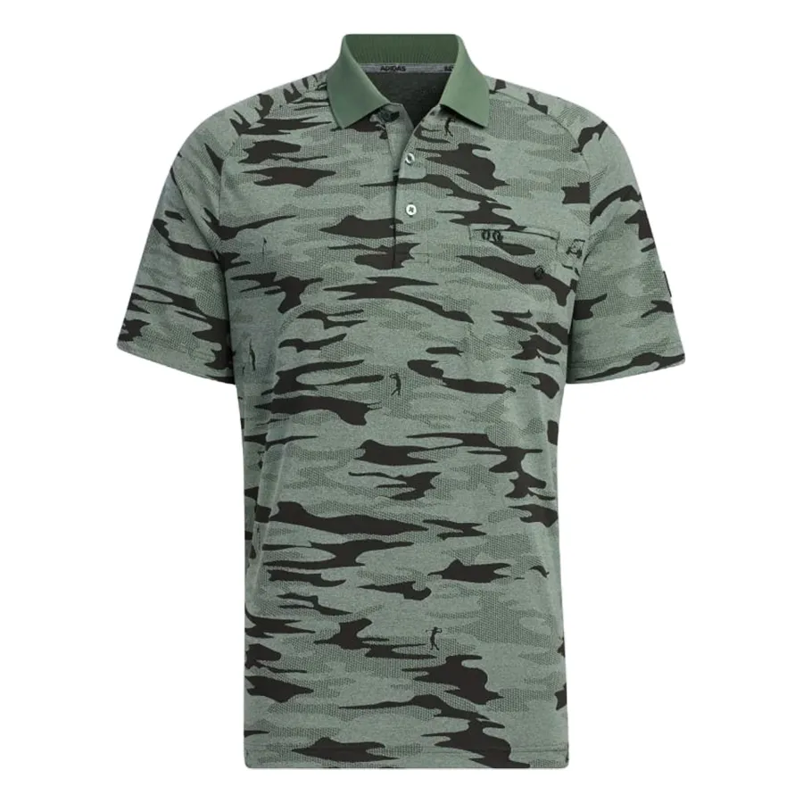 Thời trang 80% Polyester, 20% Elastane - Áo Polo Nam Adidas Go-To Camouflage Polo Shirt HG3240 Màu Xanh Camo Size M - Vua Hàng Hiệu
