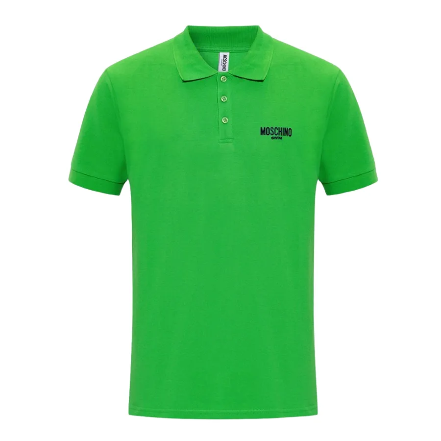 Thời trang Xanh lá - Áo Polo Nam Moschino Green With Logo Printed V3A1605 9309 0396 Màu Xanh Lá - Vua Hàng Hiệu