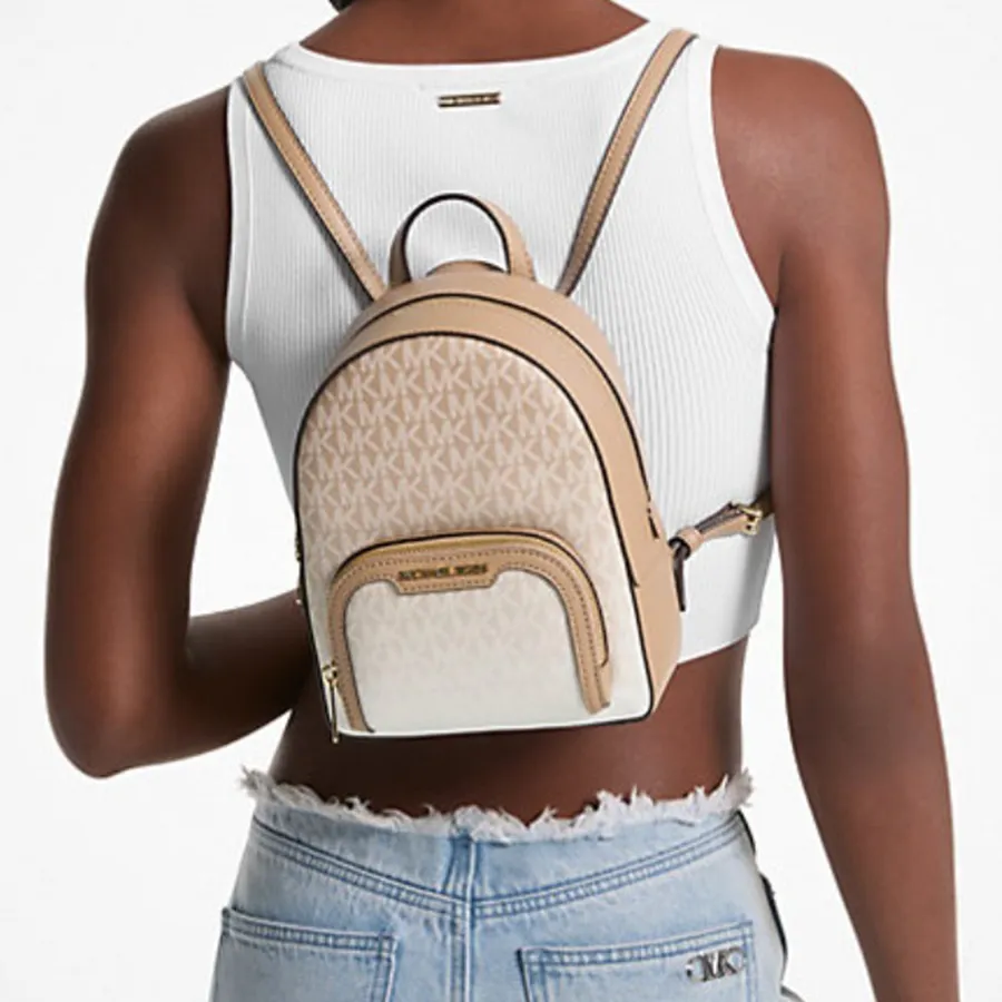 Michael Kors Backpack Jaycee Extra-Small Ombré Logo Convertible Backpack Camel Jaycee Extra-Small Ombré Logo Convertible Backpack in CAMEL  main image 3