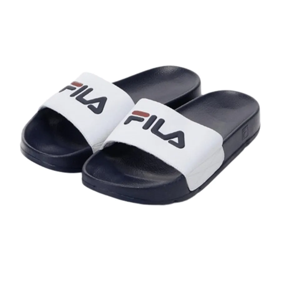 Fila Cao su - Dép Fila Drifter White/Navy FS1SLA2012X_WNV Màu Xanh Trắng Size 290 - Vua Hàng Hiệu