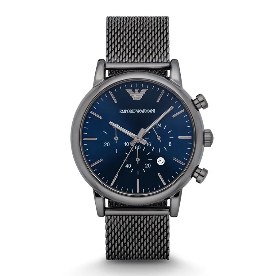 Đồng hồ Ý - Đồng Hồ Nam Emporio Armani Men's Chronograph Gunmetal Stainless Steel Watch AR1979 Màu Ghi - Vua Hàng Hiệu