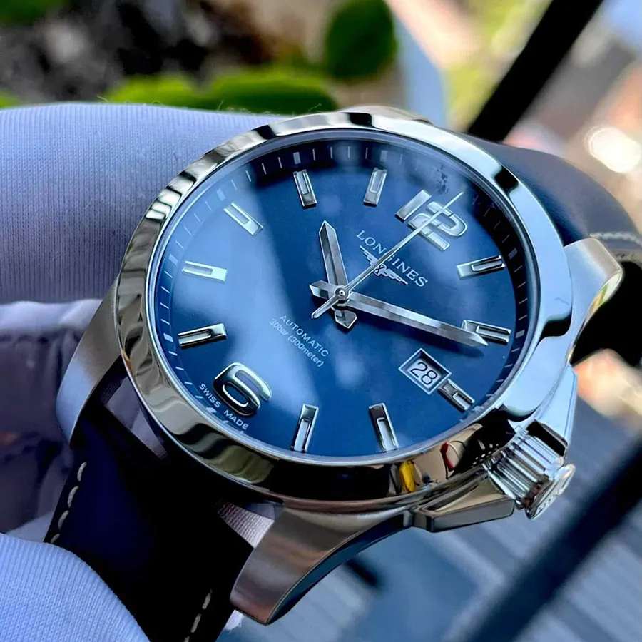 Đồng Hồ Nam Longines Conquest L3.777.4.99.0 Màu Xanh | Vua Hàng Hiệu