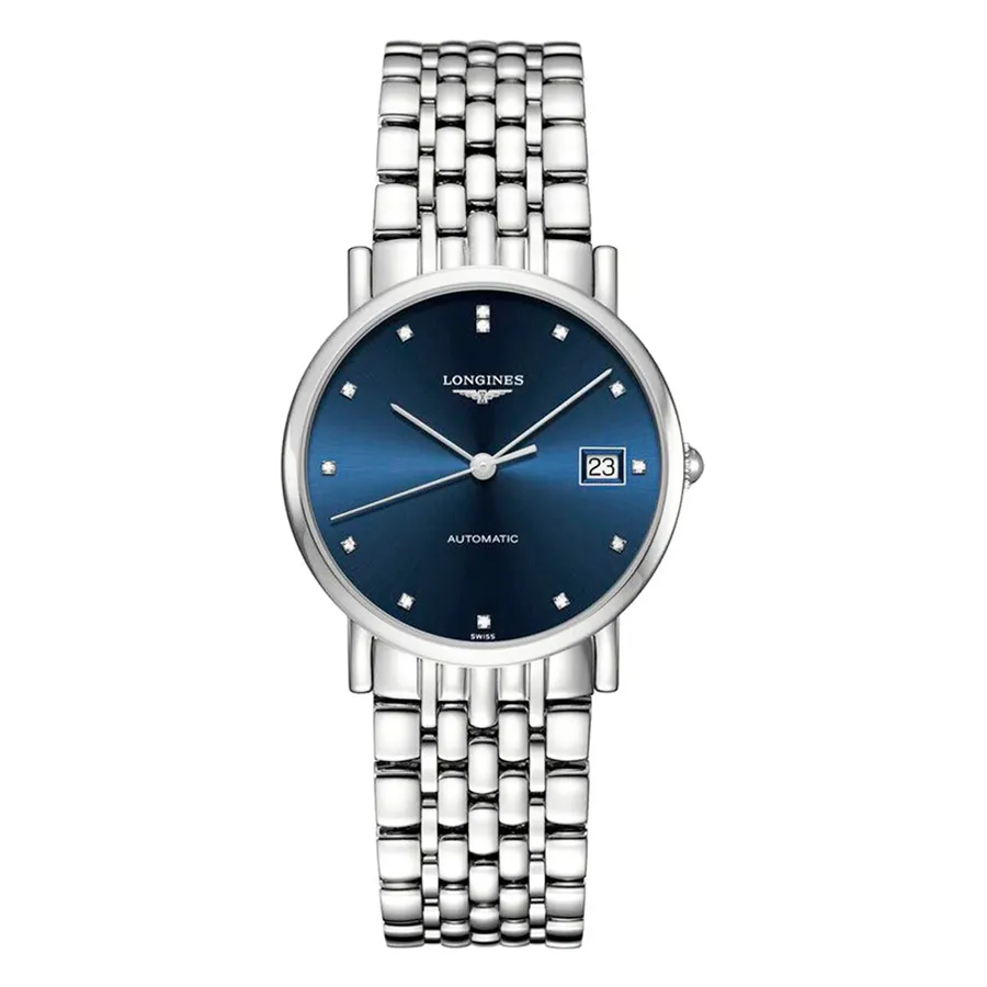 Đồng hồ Máy Automatic (Tự động) - Đồng Hồ Nam Longines Elegant Watch L4.809.4.97.6 Màu Bạc - Vua Hàng Hiệu
