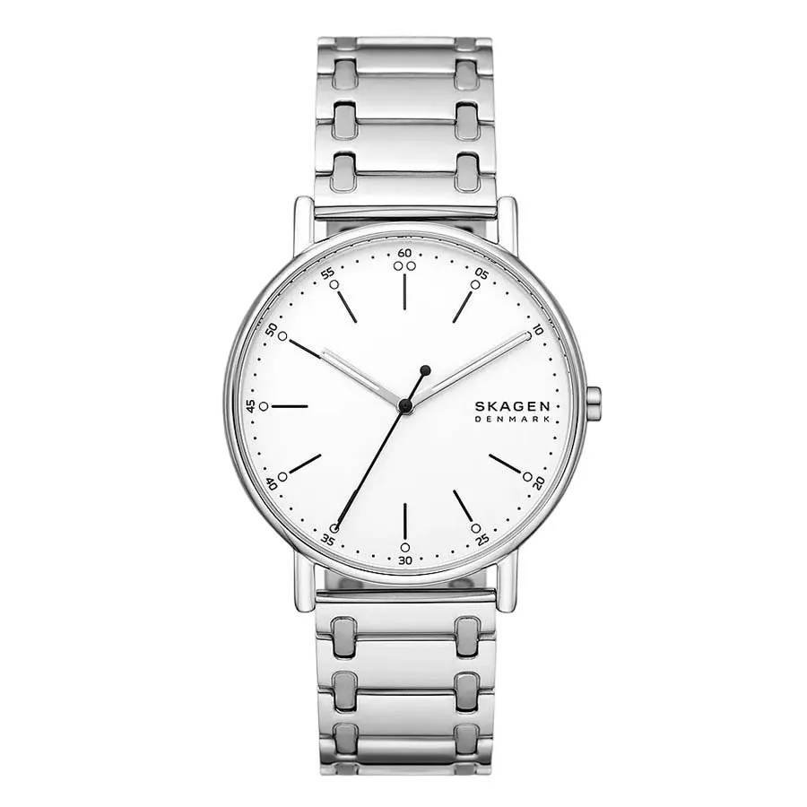 Đồng hồ Đan Mạch - Đồng Hồ Nam Skagen Signatur Three-Hand Silver Stainless Steel Bracelet Watch SKW6912 Màu Bạc - Vua Hàng Hiệu