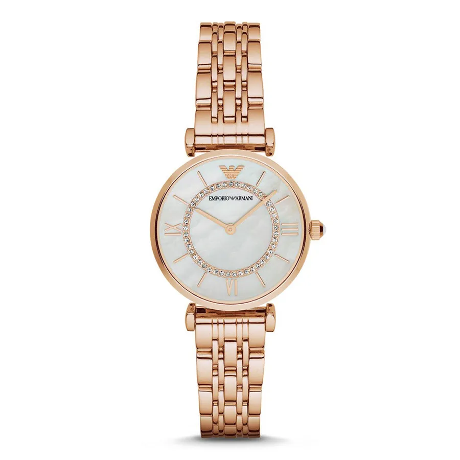Đồng hồ Vàng hồng - Đồng Hồ Nữ Emporio Armani Women's Rose Gold-Tone Stainless Steel Watch AR1909 Màu Vàng Hồng - Vua Hàng Hiệu