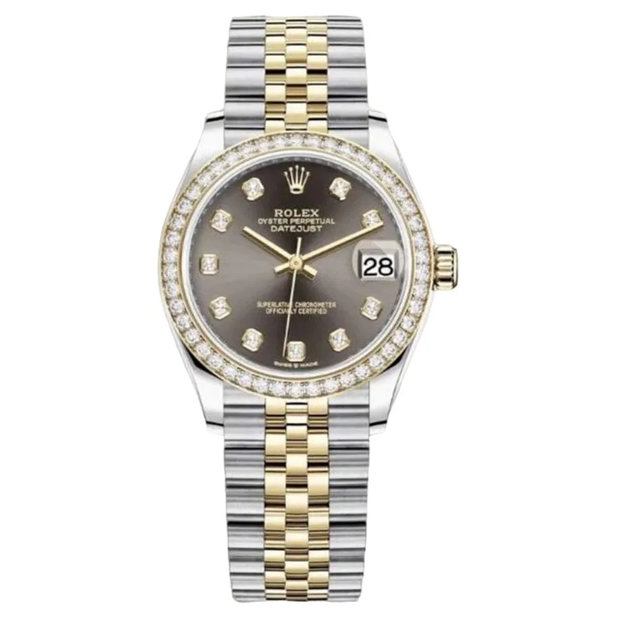 Đồng hồ Rolex - Đồng Hồ Nữ Rolex Datejust 278383RBR Màu Xám Bạc - Vua Hàng Hiệu