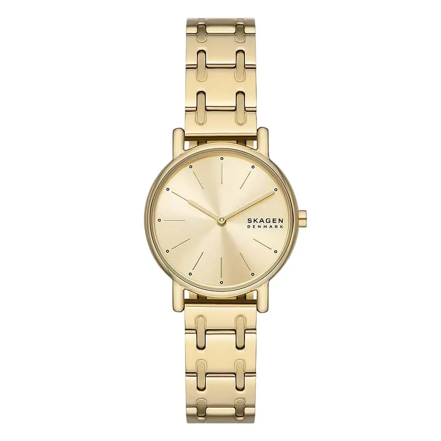 Đồng hồ Đan Mạch - Đồng Hồ Nữ Skagen Signatur Lille Two-Hand Gold Stainless Steel Bracelet Watch SKW3124 Màu Vàng Gold - Vua Hàng Hiệu