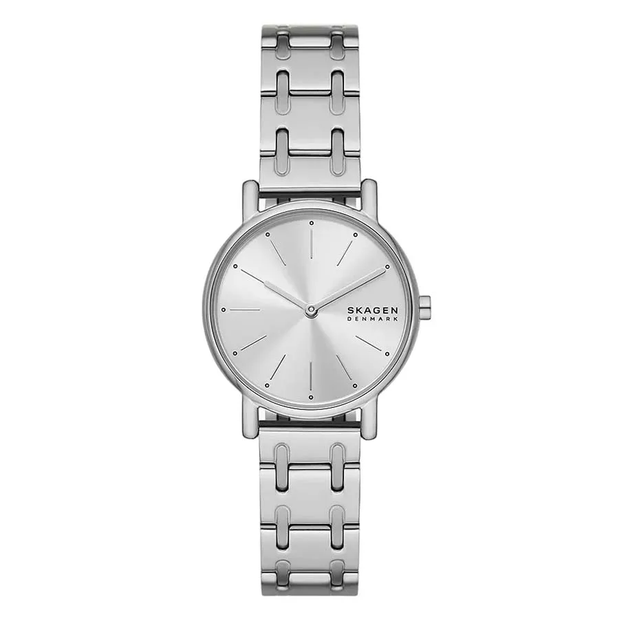 Đồng hồ Đan Mạch - Đồng Hồ Nữ Skagen Signatur Lille Two-Hand Silver Stainless Steel Bracelet Watch SKW3123 Màu Bạc - Vua Hàng Hiệu