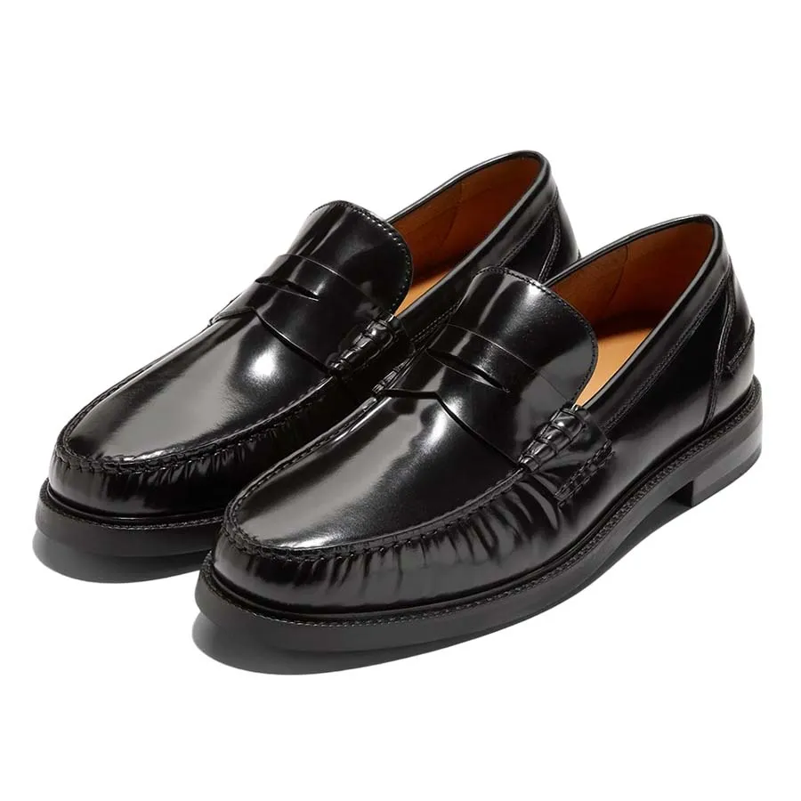 Giày Giày lười - Giày Lười Nam Cole Haan American Classics Pinch Penny Loafer Màu Đen Bóng Size 40.5 - Vua Hàng Hiệu