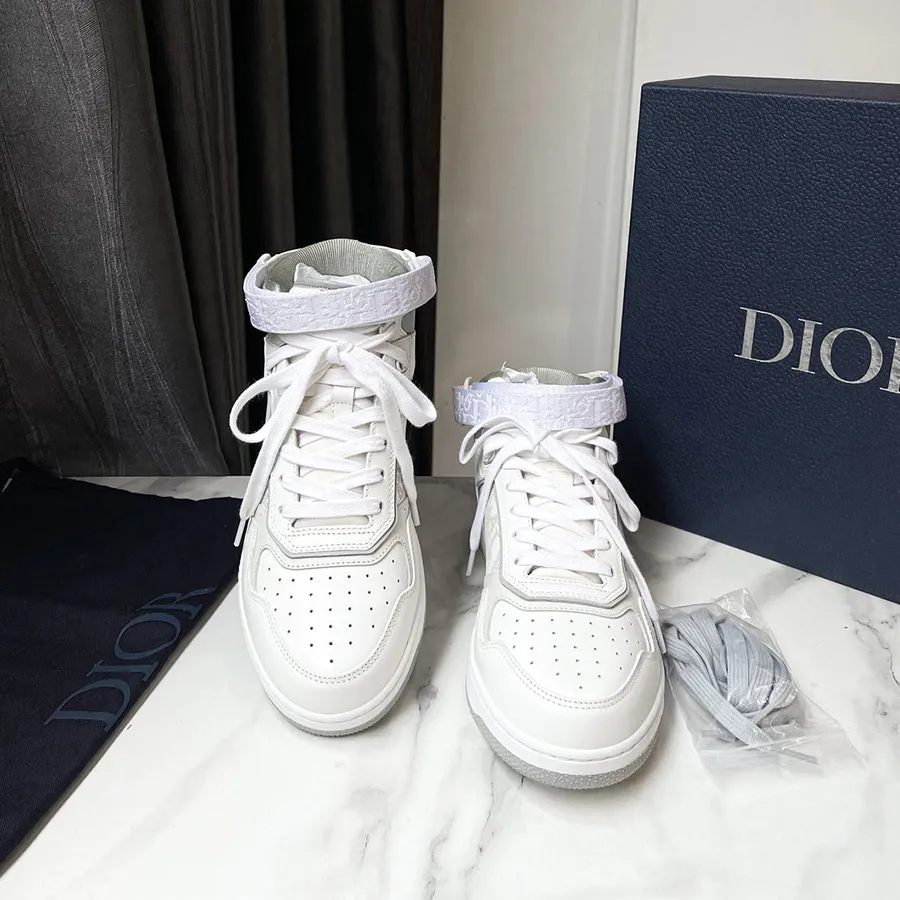 Giày Sneaker Nam Dior B27 High 'Dior Oblique Galaxy White' Màu
