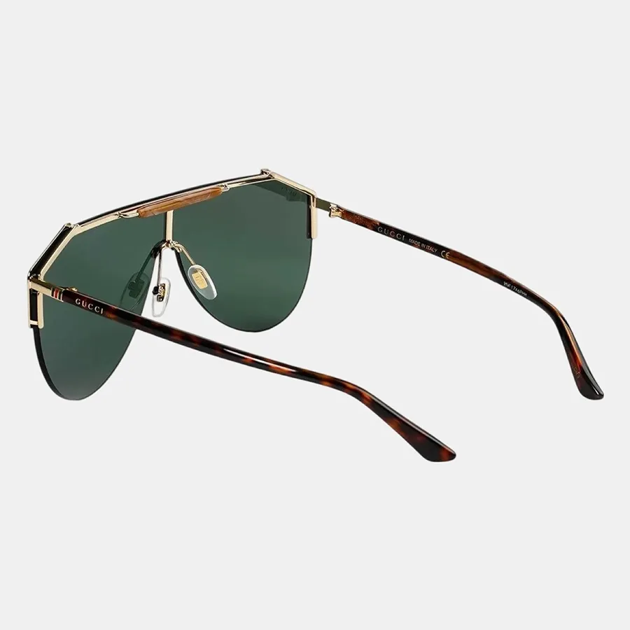 Kính Mát Gucci Sunglasses Green Shield Gold GG0584S 002 Màu  display picture 1