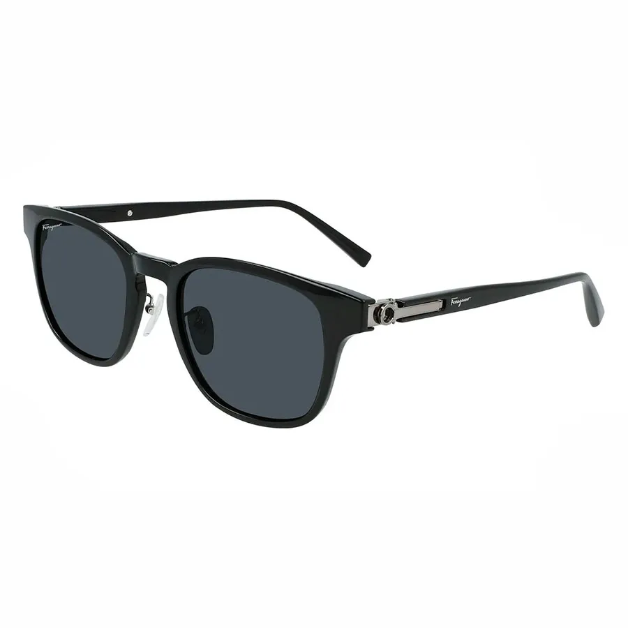 Salvatore Ferragamo - Kính Mát Nam Salvatore Ferragamo Fashion 55mm Black Sunglasses SF1021SA-001 Màu Xám Đen - Vua Hàng Hiệu