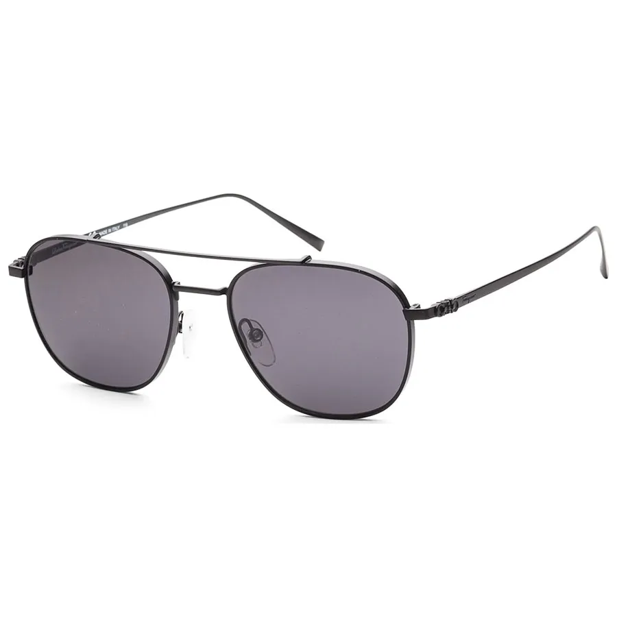 Salvatore Ferragamo - Kính Mát Nữ Salvatore Ferragamo Dark Grey Aviator Men Sunglasses SF200S 002 54 Màu Xám Đen - Vua Hàng Hiệu