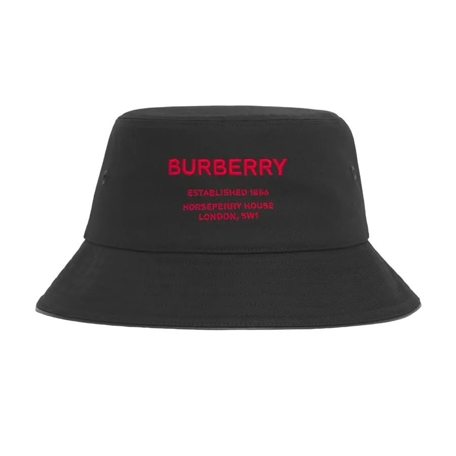 Mũ Burberry Black With Logo Embroidered 80534741 Màu Đen