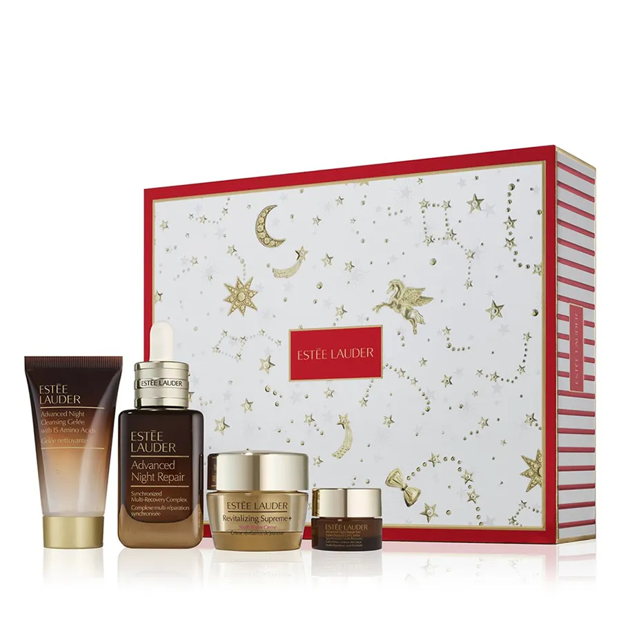 Mỹ phẩm Bộ sản phẩm - Set Dưỡng Da Estée Lauder The Lift + Glow Routine Stellar Skincare 4 Món - Vua Hàng Hiệu