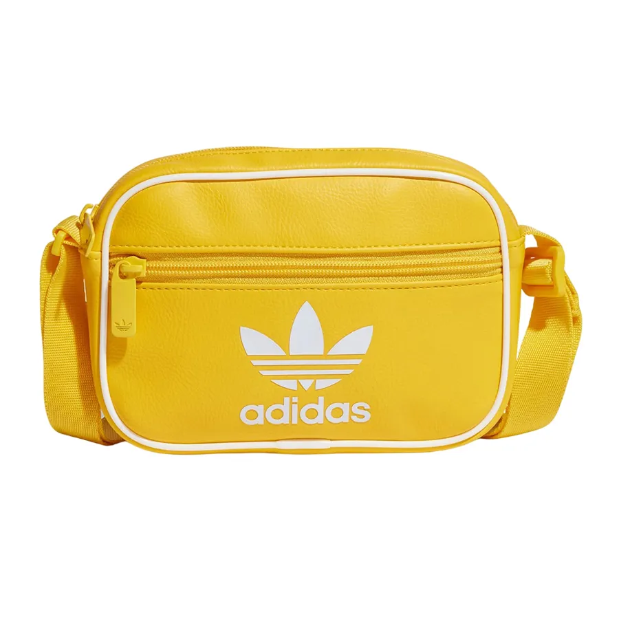 Túi xách Adidas 100% Polyurethane - Túi Đeo Chéo Adidas Adicolor Classic Mini Airliner Bag IS4387 Màu Vàng - Vua Hàng Hiệu