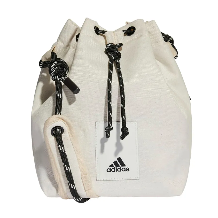 Túi xách Cotton / Polyester - Túi Đeo Chéo Nữ Adidas Bucket Shoulder HT2444 Màu Trắng - Vua Hàng Hiệu