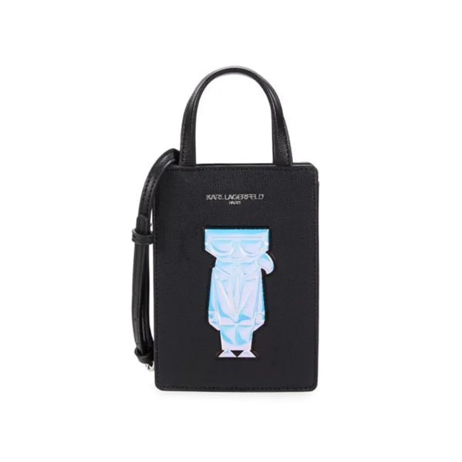Túi xách Pháp - Túi Đeo Chéo Nữ Karl Lagerfeld Graphic Crossbody Bag Màu Đen - Vua Hàng Hiệu
