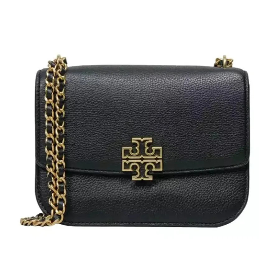 Tory Burch - Túi Đeo Chéo Nữ Tory Burch Britten Small Adjustable Shoulder Bag Black Màu Đen - Vua Hàng Hiệu