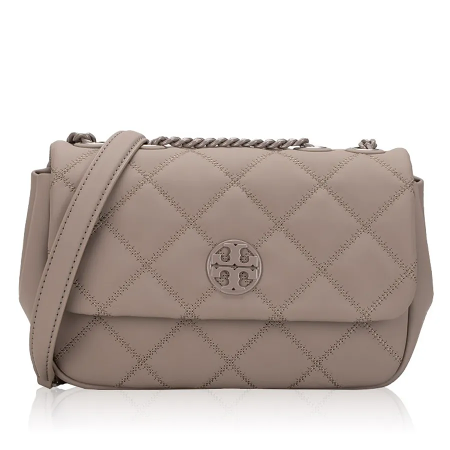 Túi Đeo Chéo Nữ Tory Burch Willa Matte Small Shoulder Bag Gray Heron Màu Xám