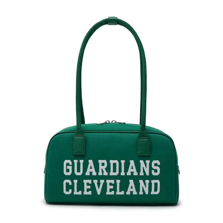 Túi xách MLB - Túi Đeo Vai MLB Varsity Jacquark Square Shoulder Bag Cleveland Guardians Green 3ABQL014N-45GNS Màu Xanh Lá - Vua Hàng Hiệu