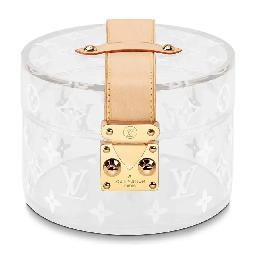 Túi xách Louis Vuitton - Túi Hộp Nữ Louis Vuitton LV GI0203 Box Scott Màu Trong Suốt - Vua Hàng Hiệu