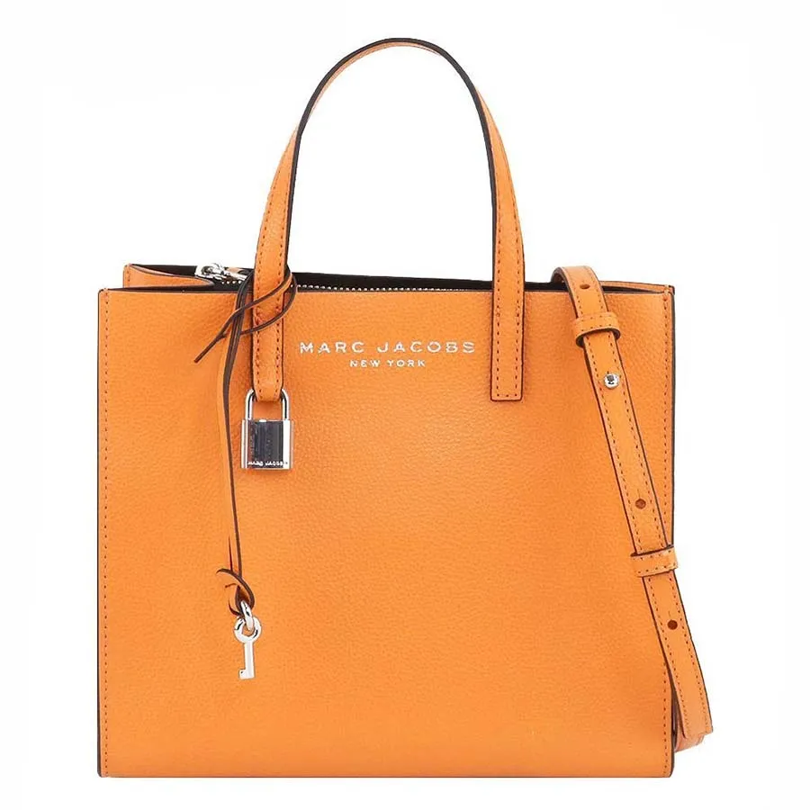 Marc Jacobs - Túi Tote Nữ Marc Jacobs Grind Coated Mini Leather M0015685 810 Màu Cam - Vua Hàng Hiệu