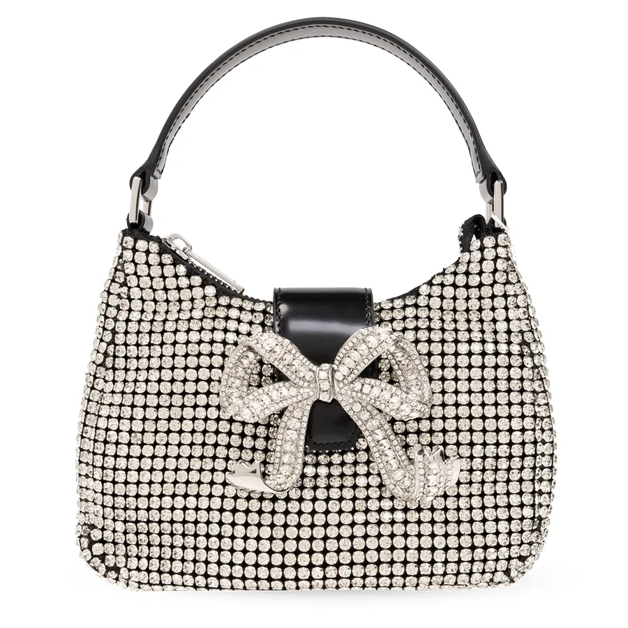 Glam Bow Shoulder Bag Silver