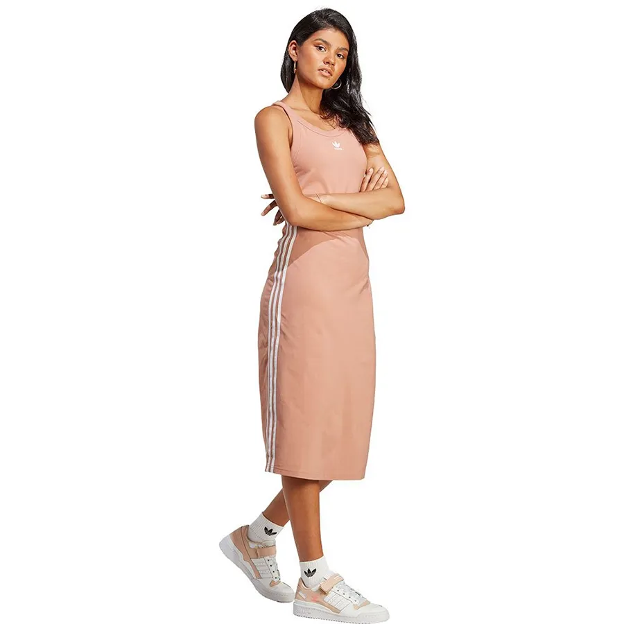 white christmas dresses Adidas Adicolor 3-Stripes Tank Maxi Dress – DTLR