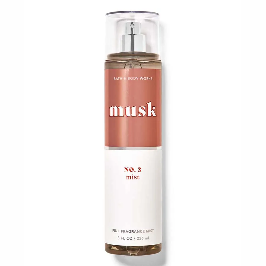 Xịt Thơm Toàn Thân Bath & Body Works Musk No.3 Mist Fine Fragrance Mist 236ml
