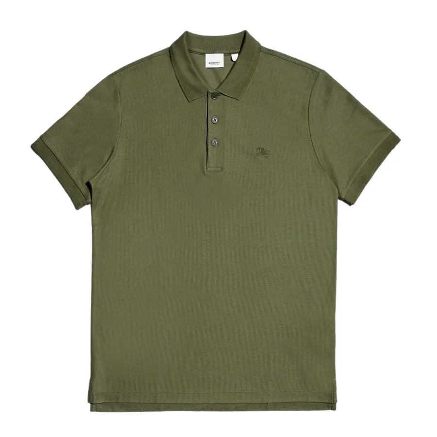 Thời trang Burberry - Áo Polo Nam Burberry Men's Polo Shirt Màu Xanh Olive Size XS - Vua Hàng Hiệu