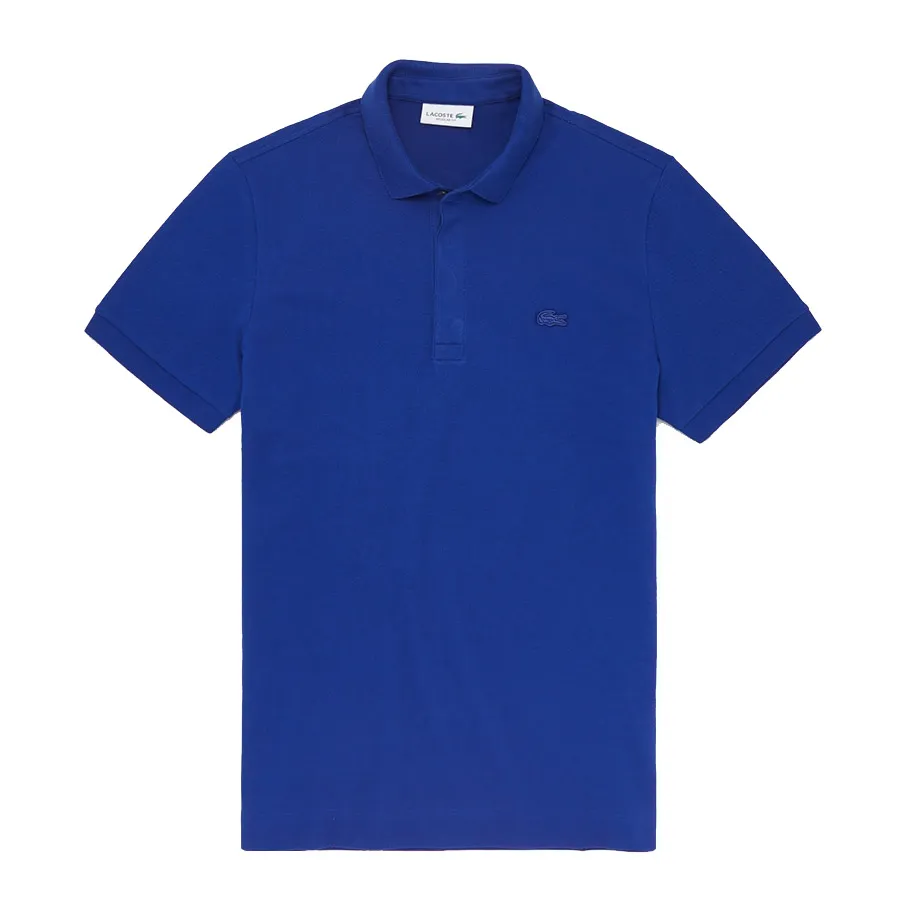 Áo Polo Nam Lacoste Men's Paris Regular Fit Stretch Piqué Shirt PH5522 BDM Màu Xanh Dương Size 2